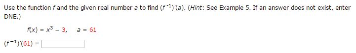 Solved Use The Function F And The Given Real Number A To Chegg