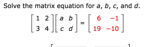 Solved Solve The Matrix Equation For A, B, C, And D. [1 2 3 | Chegg.com