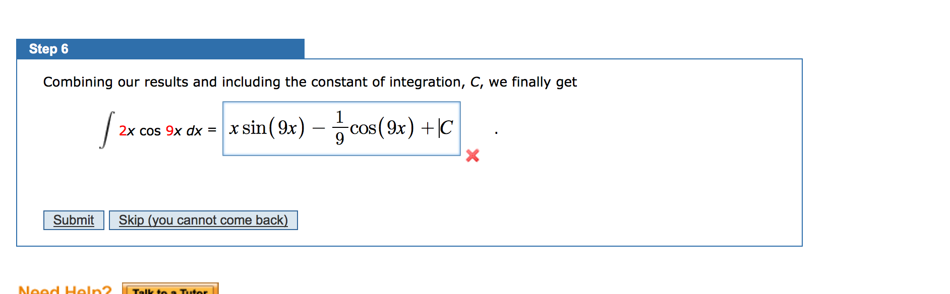 Solved Combining our results and including the constant of