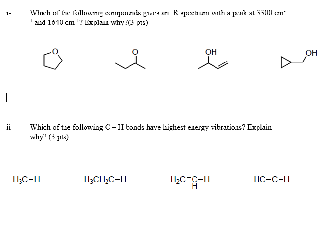 Solved iWhich of the following compounds gives an IR | Chegg.com