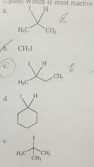 Solved which is the most reactive in an Sn1 reaction? | Chegg.com