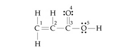 Solved The structure of propenoic acid is shown here. | Chegg.com