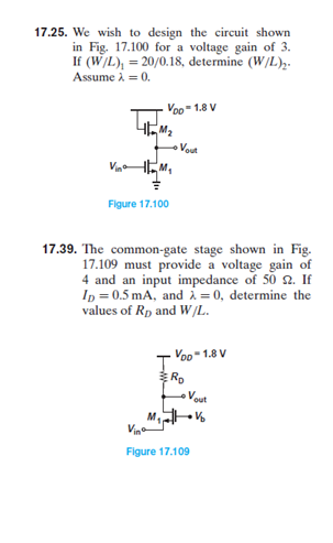 We wish to design the circuit shown in Fig.17.100 for | Chegg.com