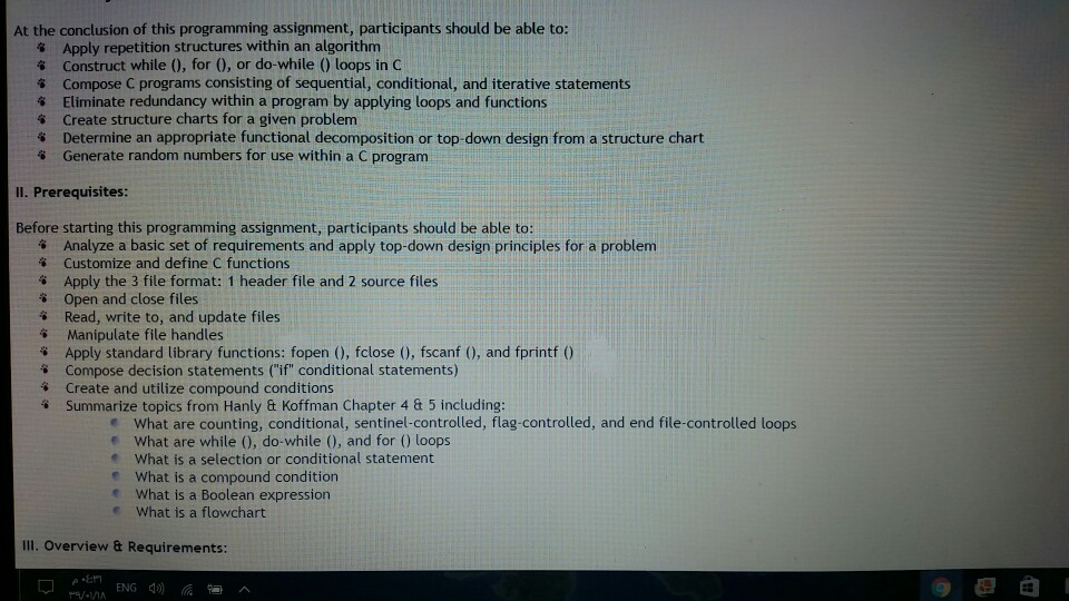 Solved At the conclusion of this programming assignment, | Chegg.com