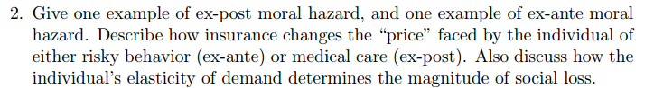 What Is Ex Ante Moral Hazard