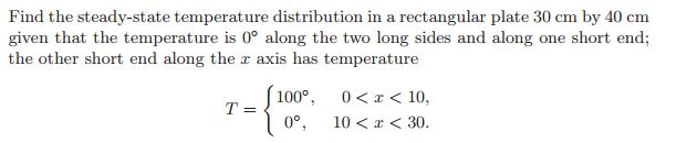 Solved Find the steady-state temperature distribution in a | Chegg.com