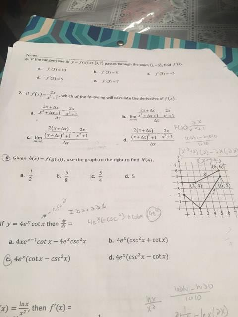 Solved af the which of the following will calculat of r(x) e | Chegg.com