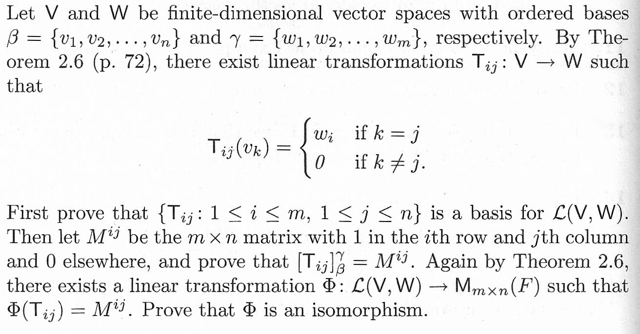 Solved Let V And W Be Finite Dimensional Vector Spaces Wi Chegg Com