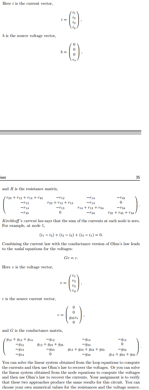 Solved Figure 2.7 is the circuit diagram for a small network