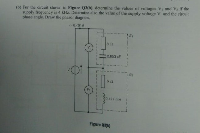 Solved For The Circuit Shown In Figure Q3(b). Determine The | Chegg.com