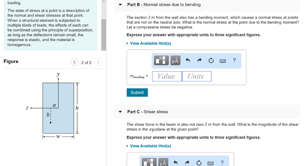 Solved Learning Goal To calculate the normal and shear | Chegg.com