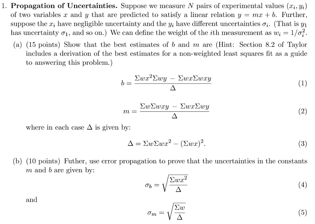 Solved Propagation Of Uncertainties Suppose We Measure N Chegg solved-propagation-of-uncertainties-suppose-we-measure-n-chegg