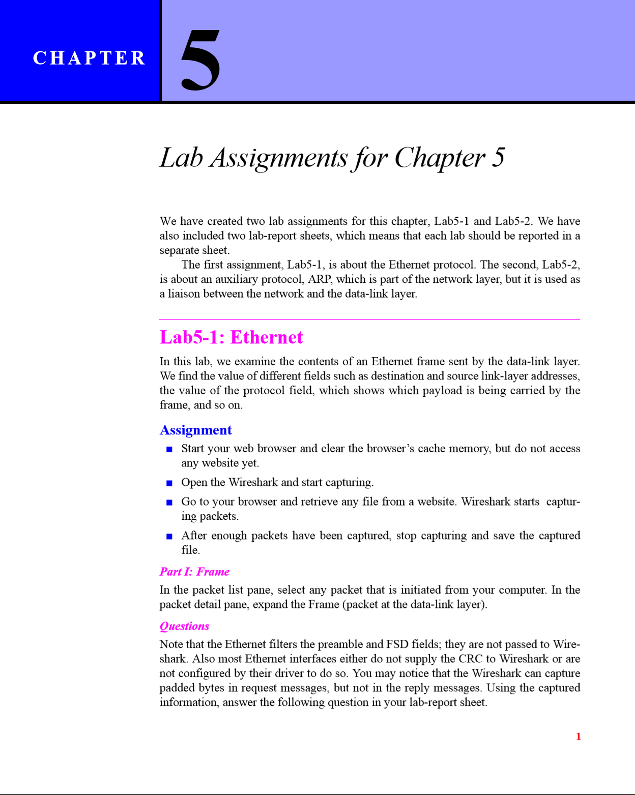 CHAPTER Lab Assignments for Chapter:5 We have created | Chegg.com
