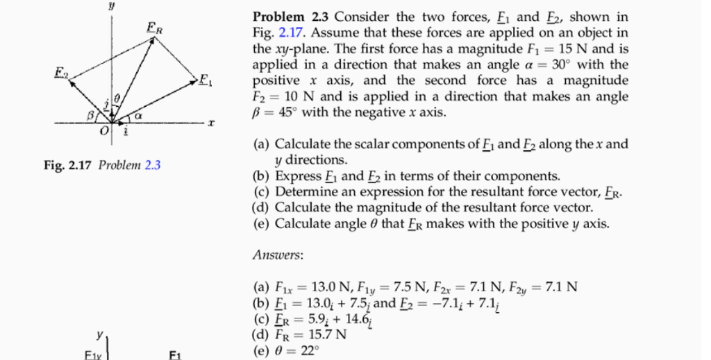 Solved Consider The Two Forces F 1 And F 2 Shown In Fig Chegg Solved Consider The Two Forces F 1 And F 2 Shown In Fig Chegg