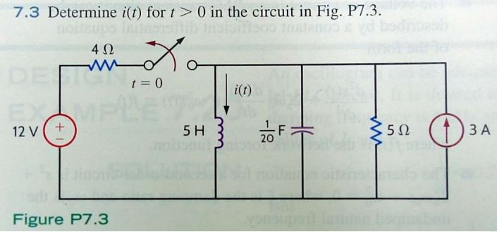 solved-determine-i-t-for-t-0-in-the-circuit-in-fig-p7-3-chegg