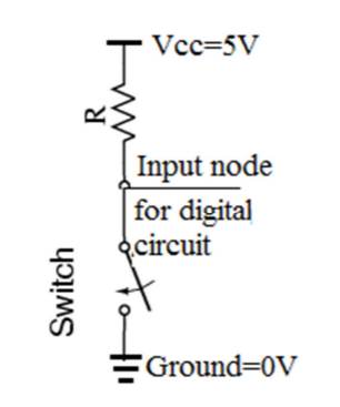 Solved 1. For the input circuit, what is the voltage at the | Chegg.com
