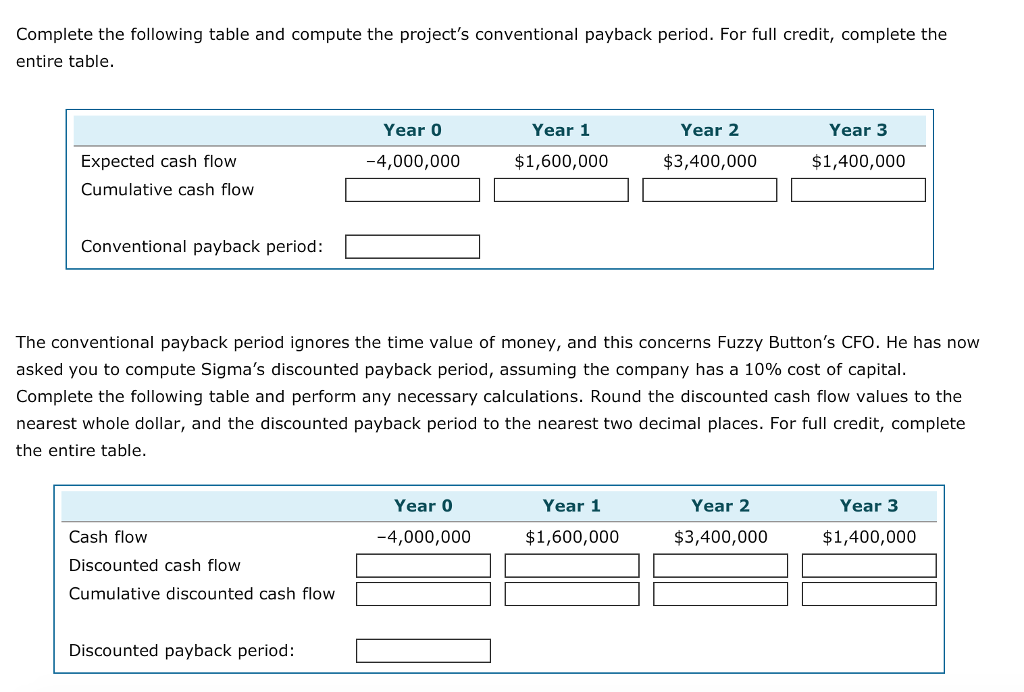 Solved For the following, assume that the cash flows are