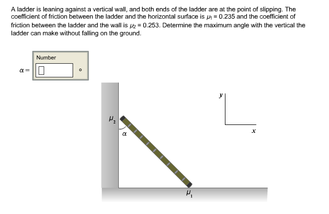 Solved A Ladder Is Leaning Against A Vertical Wall, And Both | Chegg.com