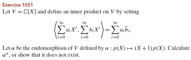 Solved Let V = C[X] and define an inner product on V by | Chegg.com