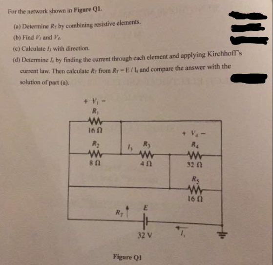 Solved For The Network Shown In Figure Q1. (a) Determine | Chegg.com