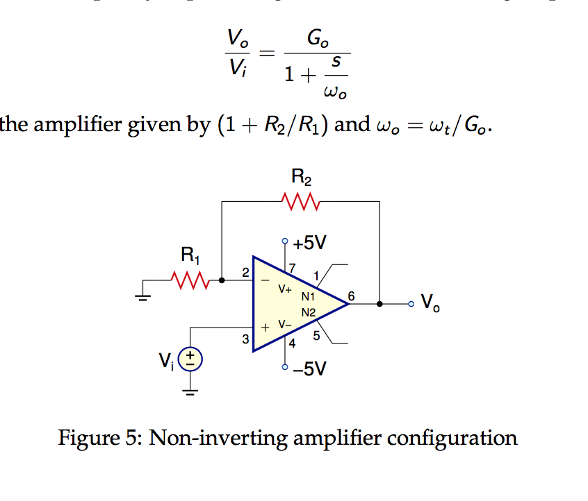 Solved Finite GBW Limitations For the non-inverting | Chegg.com