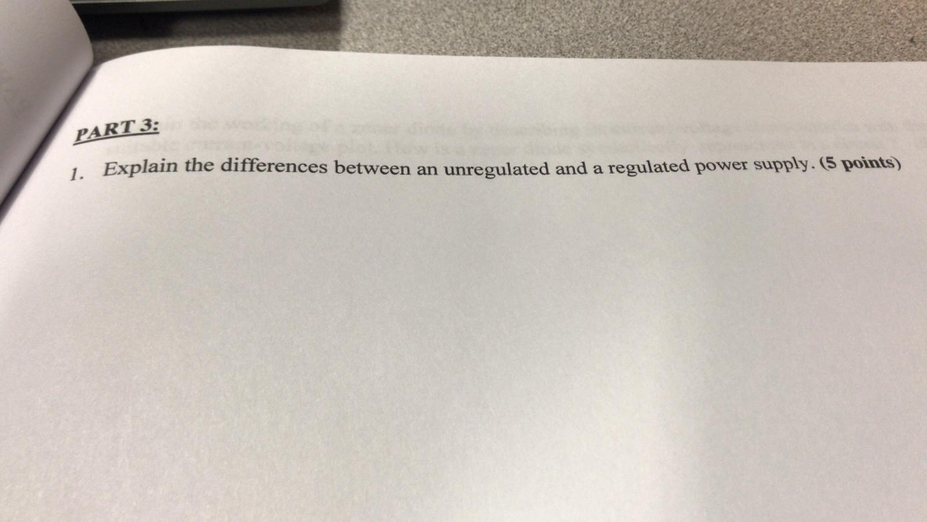 Differences Between Regulated Unregulated Power Suppl vrogue.co