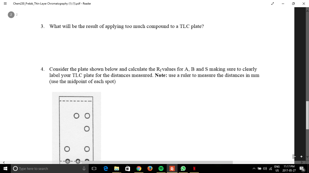 Solved E Chem230 Prelab Thin Layer Chromatography (1)