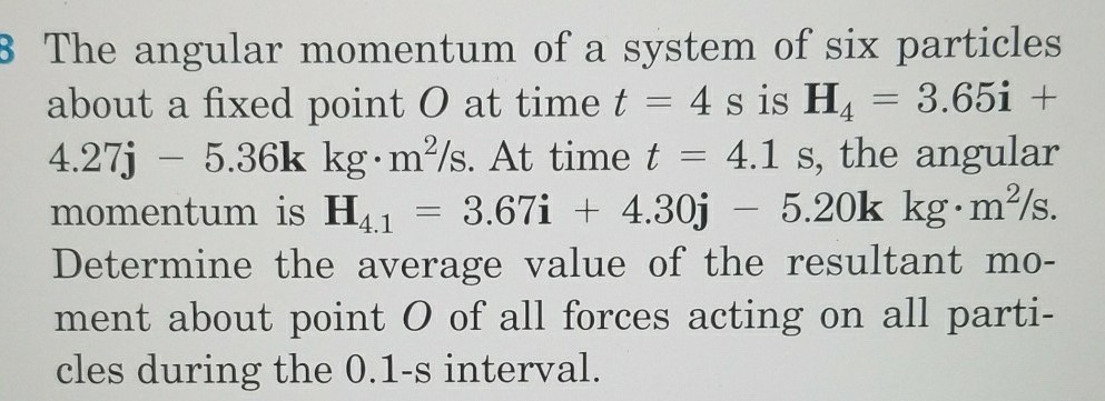 Solved The Angular Momentum Of A System Of Six Particles