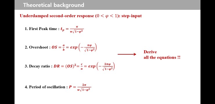 Solved 3. Derive The First Peak Time (tp), Overshoot (OS) | Chegg.com