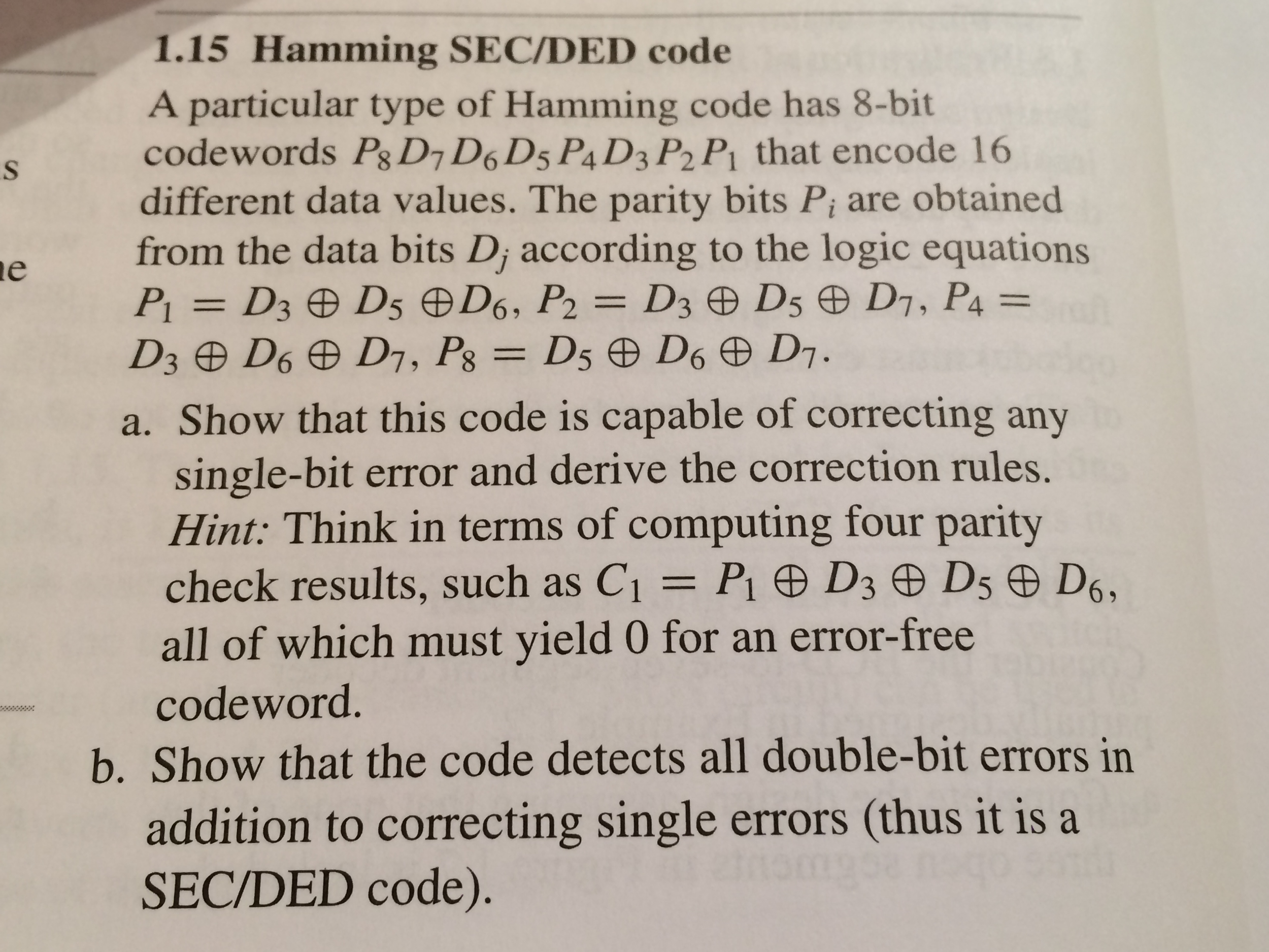 solved-hamming-sec-ded-code-a-particular-type-of-hamming-chegg