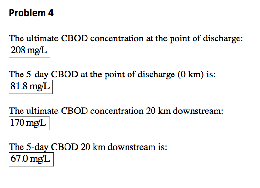 A Waste Having An Ultimate CBOD Of 1,000 Mg/L Is | Chegg.com