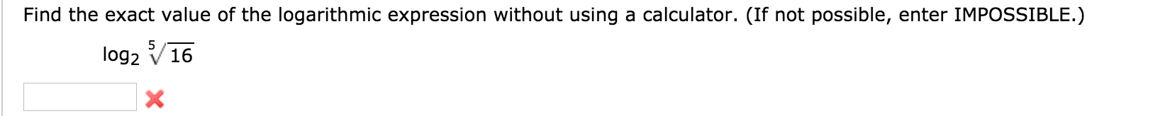 Solved Find the exact value of the logarithmic expression | Chegg.com