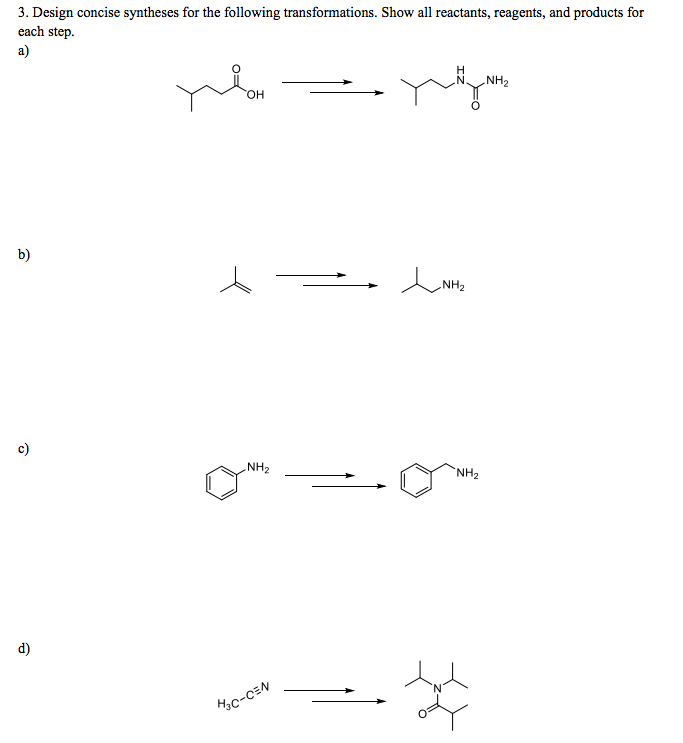 Solved Design concise syntheses for the following | Chegg.com