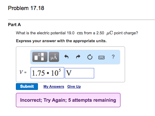 Solved Problem 17.18 Part A Express Your Answer With The | Chegg.com