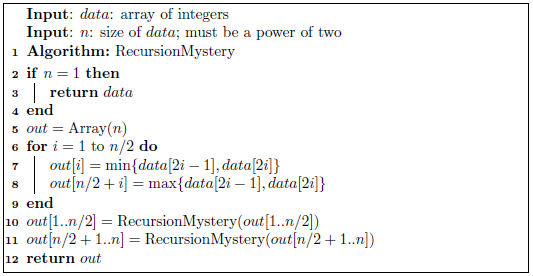 Solved Find a recurrence that describes the worst-case run | Chegg.com