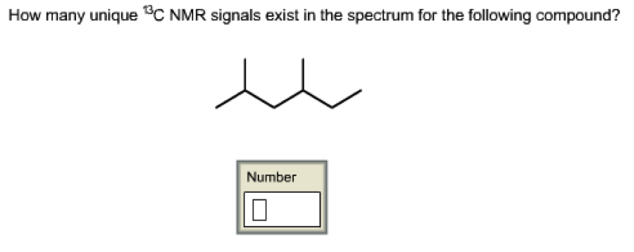 Solved How Many Unique 13C NMR Signals Exist In The Spectrum | Chegg.com