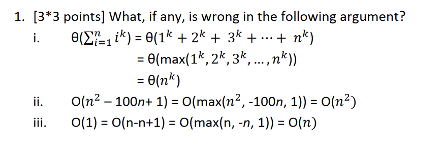 Solved What, if any, is wrong in the following argument? i. | Chegg.com