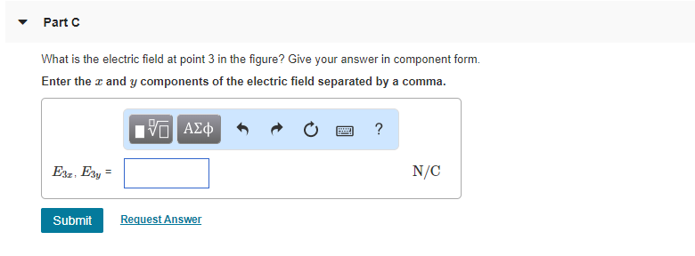 Solved Item 12 12 of 12 Part A What is the electric field at | Chegg.com