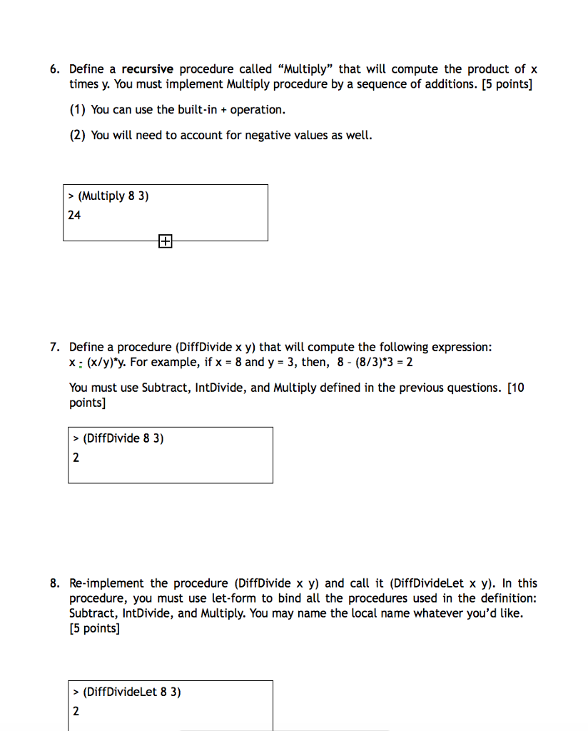 Solved In this assignment, you will be learning Scheme | Chegg.com