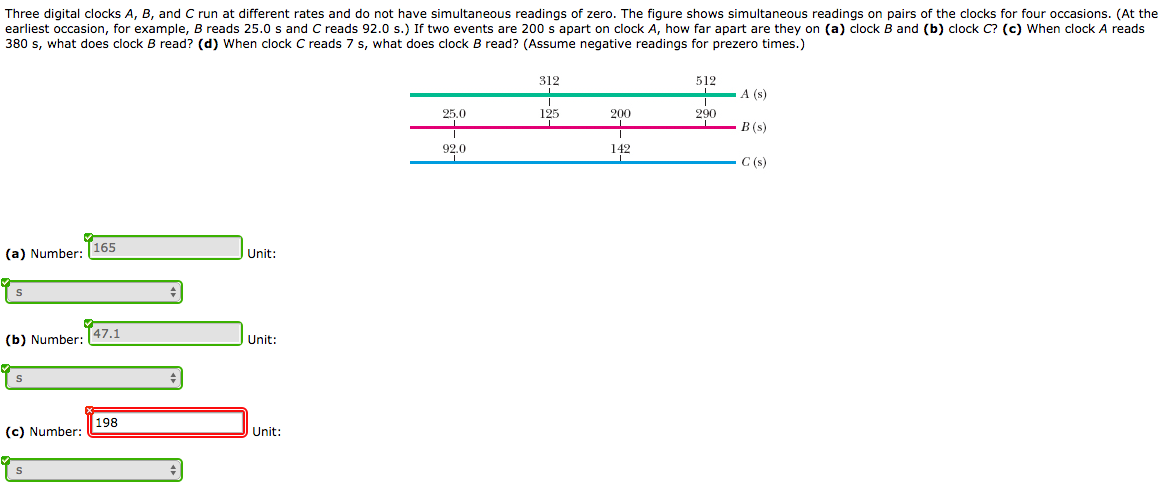 Solved Three Digital Clocks A, B, And C Run At Different | Chegg.com