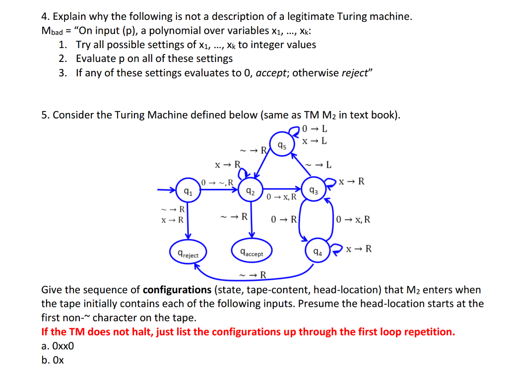 Solved 4. Explain why the following is not a description of | Chegg.com