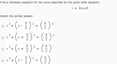 polar to cartesian equation calculator