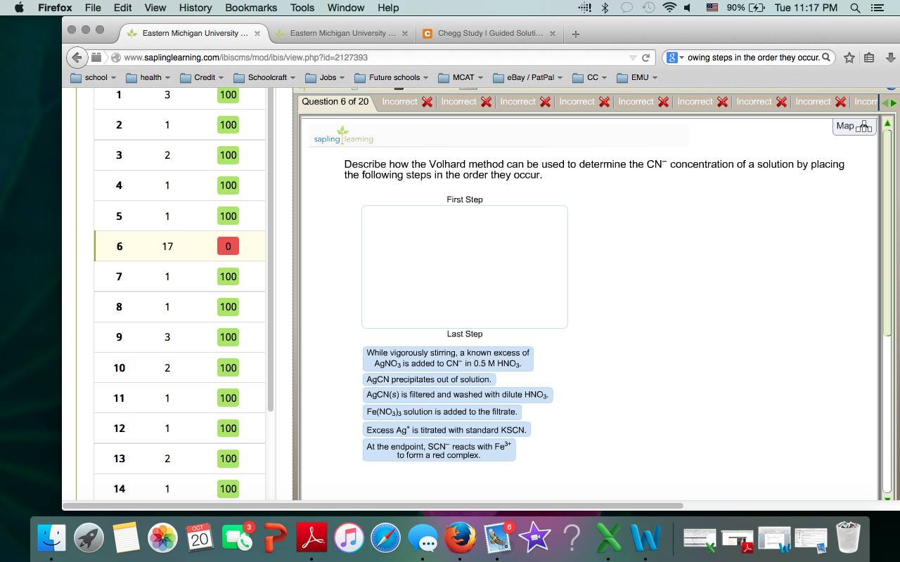 Describe how the Volhard method can be used to