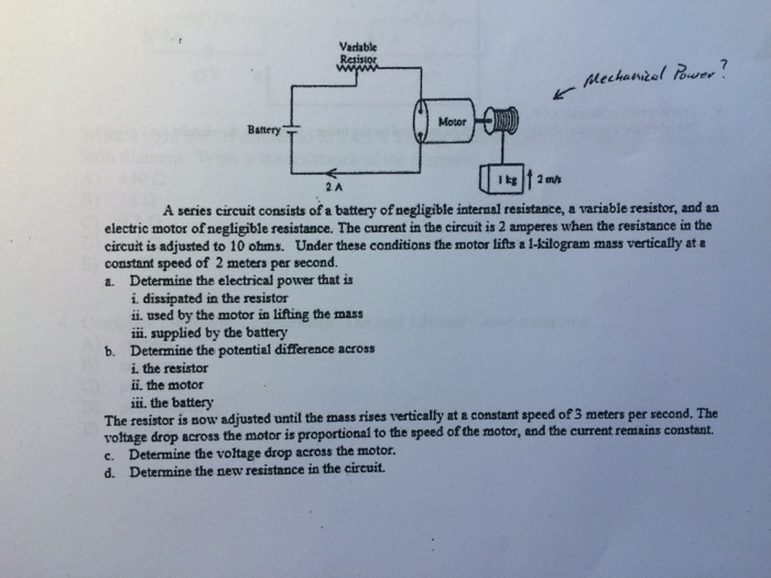 Solved Physics Homework Help. Electric Circuit Problems. | Chegg.com