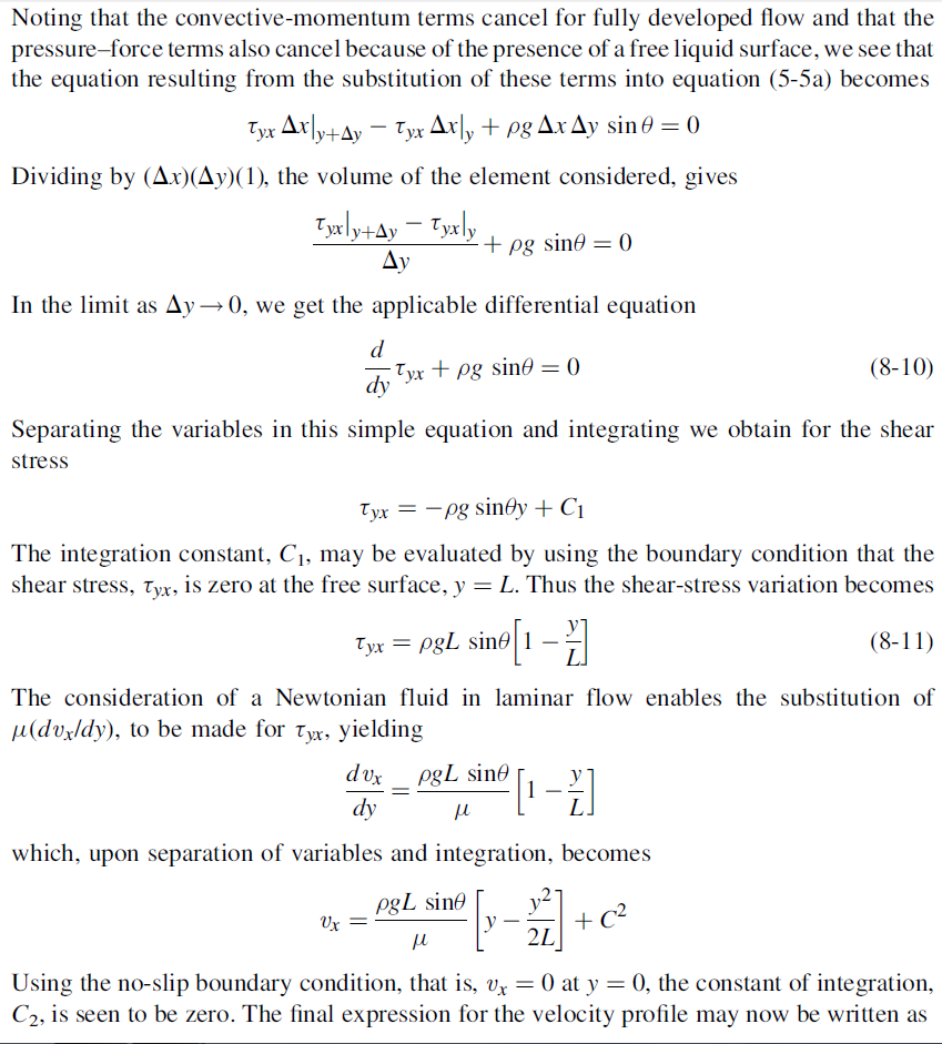 Solved Integration of equation (8-10) in the text yields an | Chegg.com