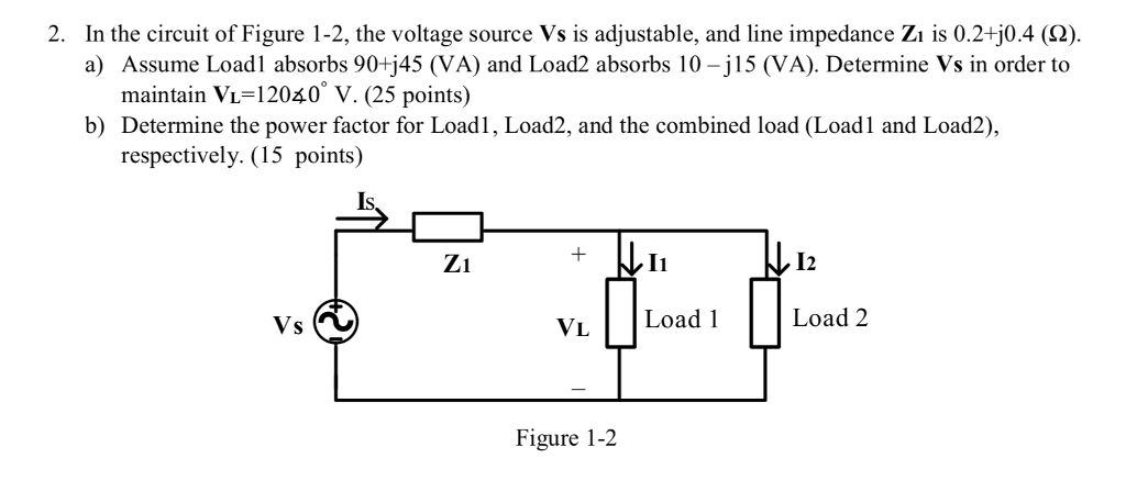 Solved 2. In the circuit of Figure 1-2, the voltage source | Chegg.com