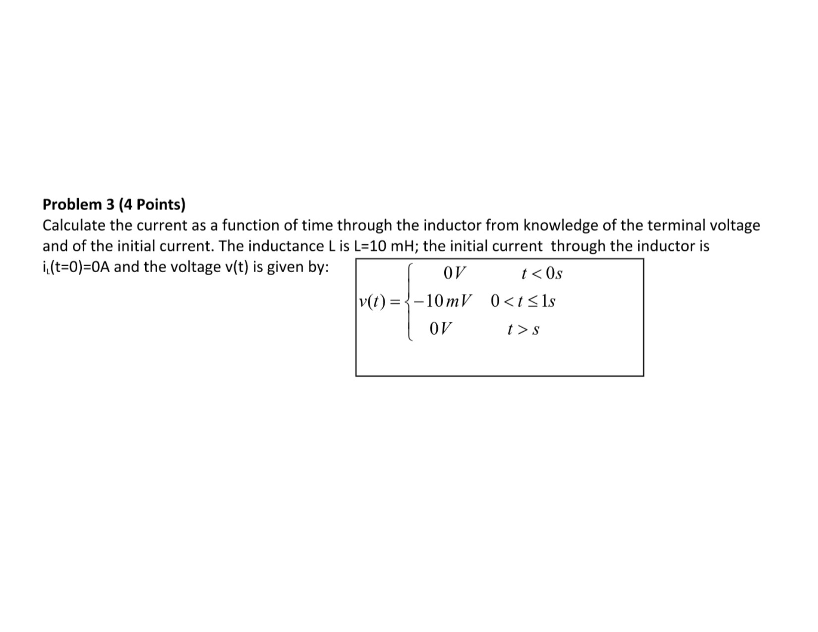 Solved Calculate the current as a function of time through | Chegg.com