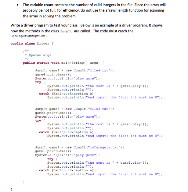 Solved 3. Write a computer program to play the "Jump lt" | Chegg.com