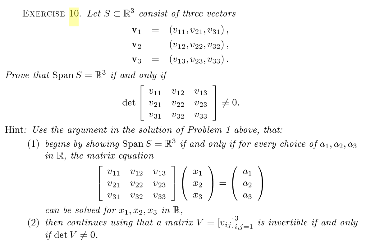 Solved Let S R3 consist of three vectors v1 =