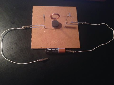 Solved I built a simple electric DC motor 1) | Chegg.com